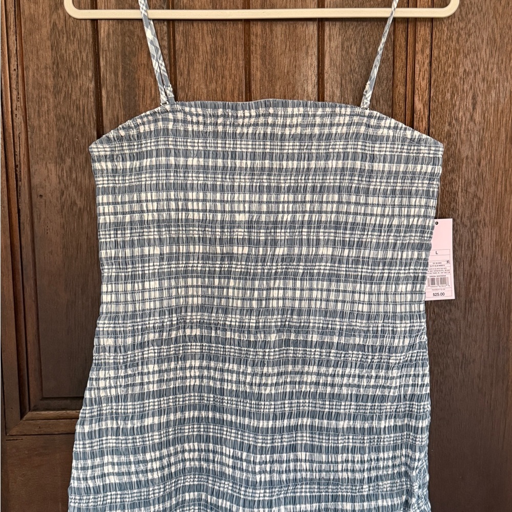 Wild Fable Navy and White Plaid Dress